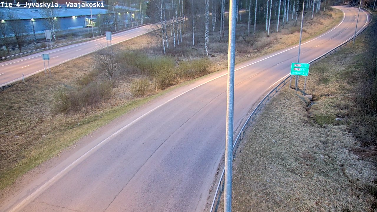 Weather Camera Image Road 4 Jyväskylä, Vaajakoski, Jyväskylä, Keski-Suomi