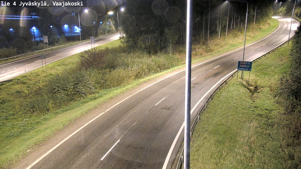 Weather Camera Image Road 4 Jyväskylä, Vaajakoski, Jyväskylä, Keski-Suomi