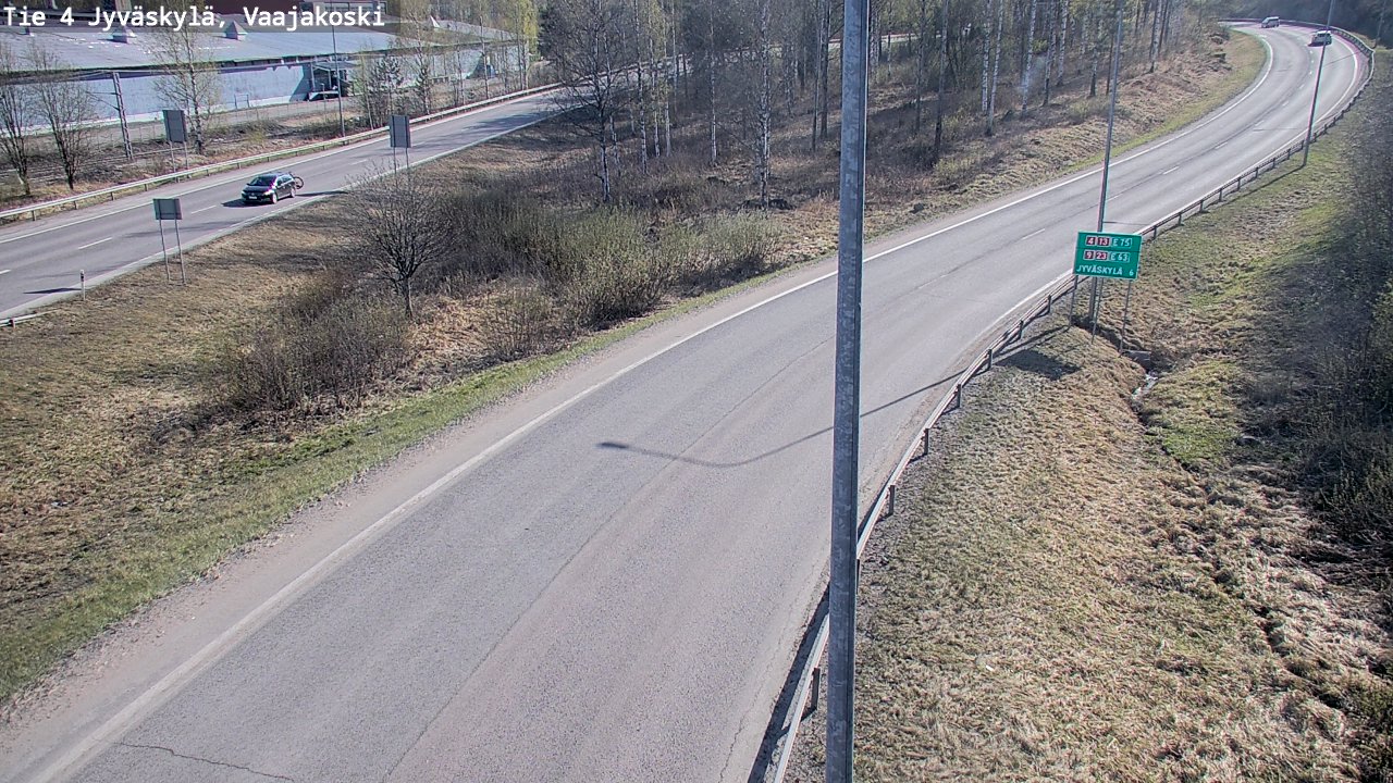 Weather Camera Image Road 4 Jyväskylä, Vaajakoski, Jyväskylä, Keski-Suomi