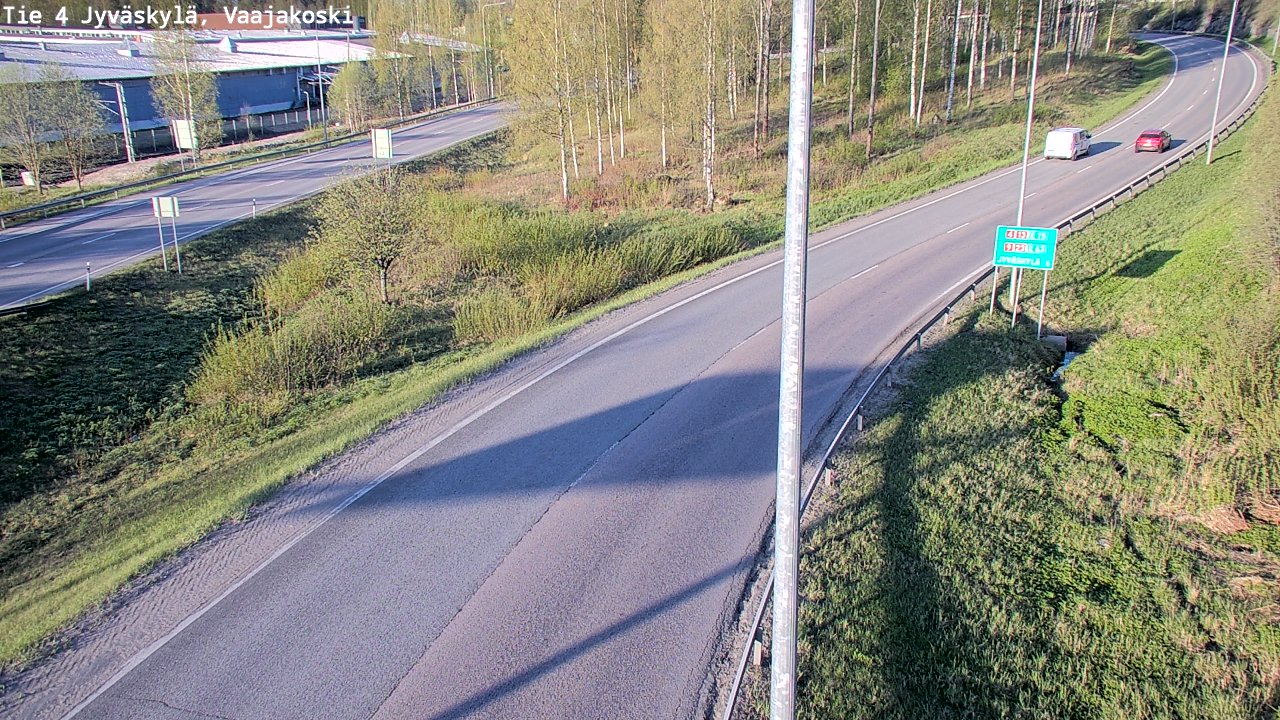 Weather Camera Image Road 4 Jyväskylä, Vaajakoski, Jyväskylä, Keski-Suomi