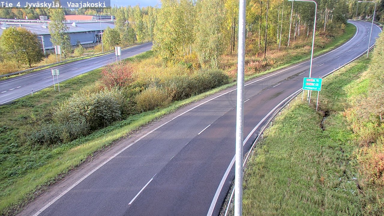 Weather Camera Image Road 4 Jyväskylä, Vaajakoski, Jyväskylä, Keski-Suomi