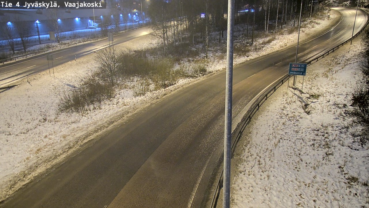Weather Camera Image Väg 4 Jyväskylä, Vaajakoski, Jyväskylä, Keski-Suomi