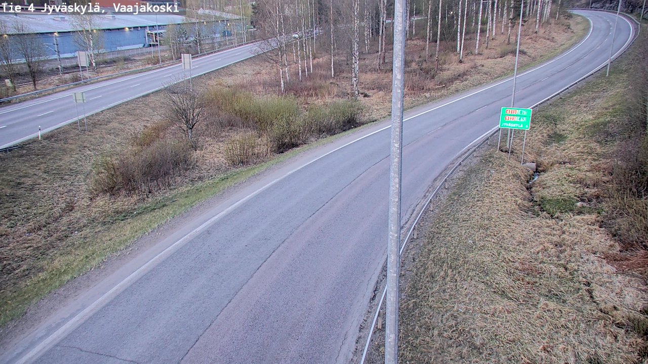 Weather Camera Image Väg 4 Jyväskylä, Vaajakoski, Jyväskylä, Keski-Suomi