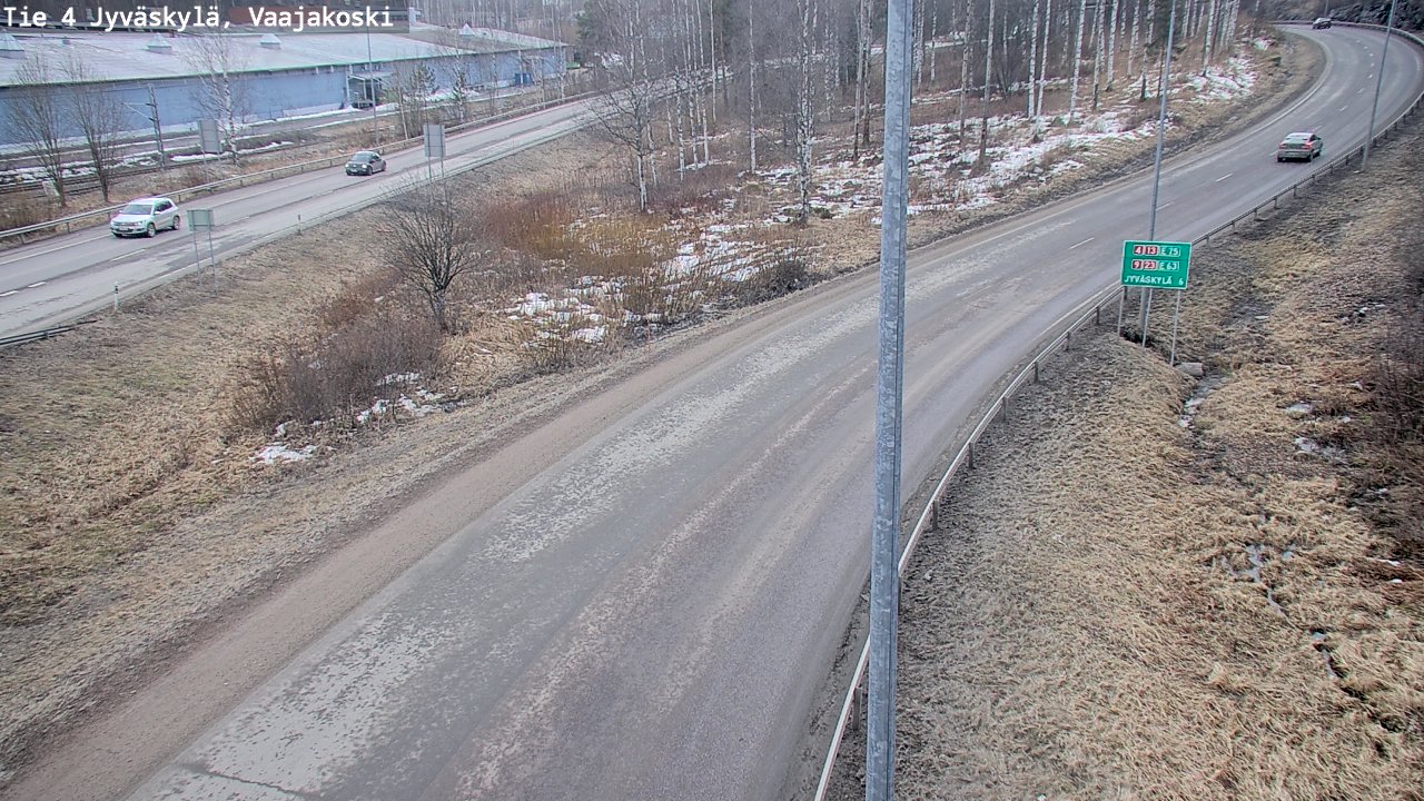 Weather Camera Image Road 4 Jyväskylä, Vaajakoski, Jyväskylä, Keski-Suomi