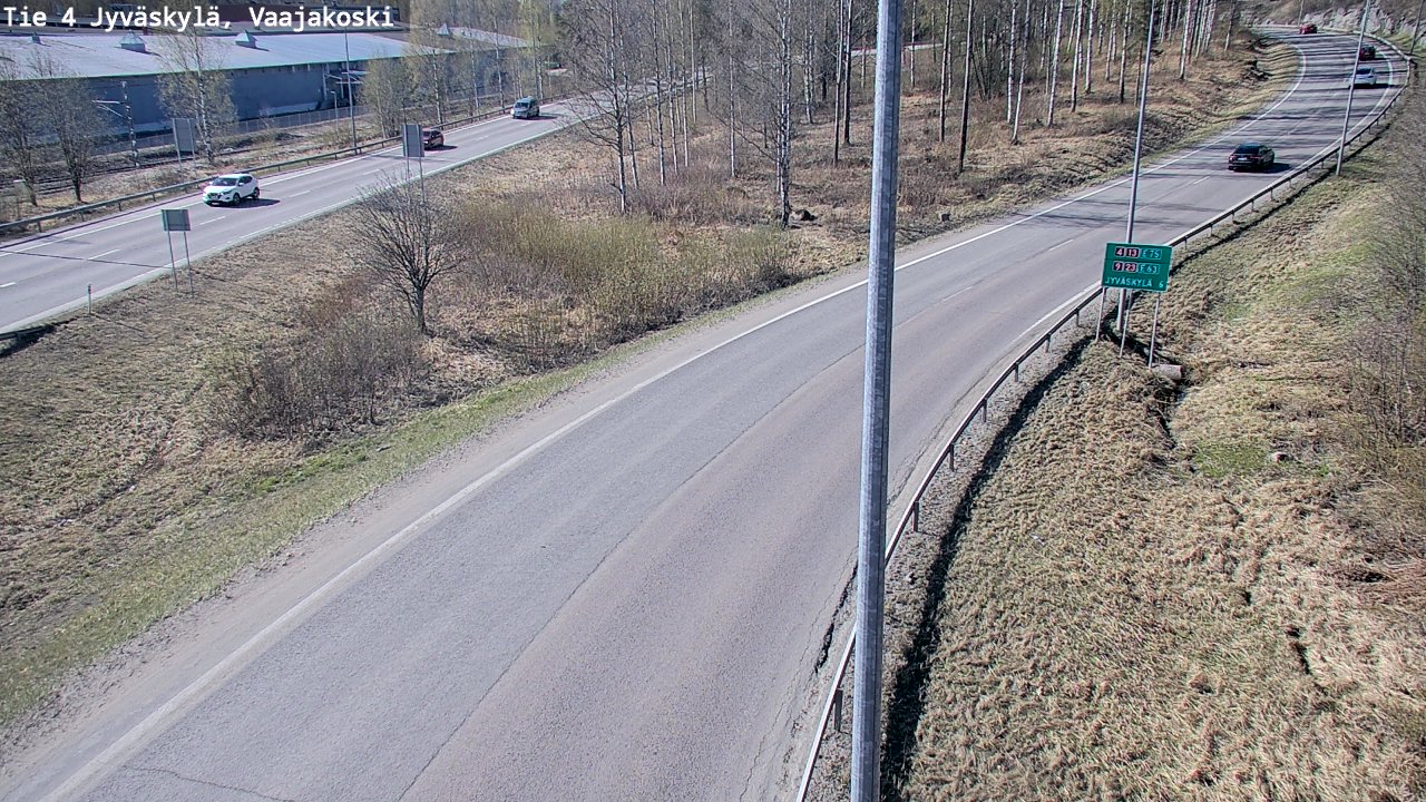 Weather Camera Image Road 4 Jyväskylä, Vaajakoski, Jyväskylä, Keski-Suomi