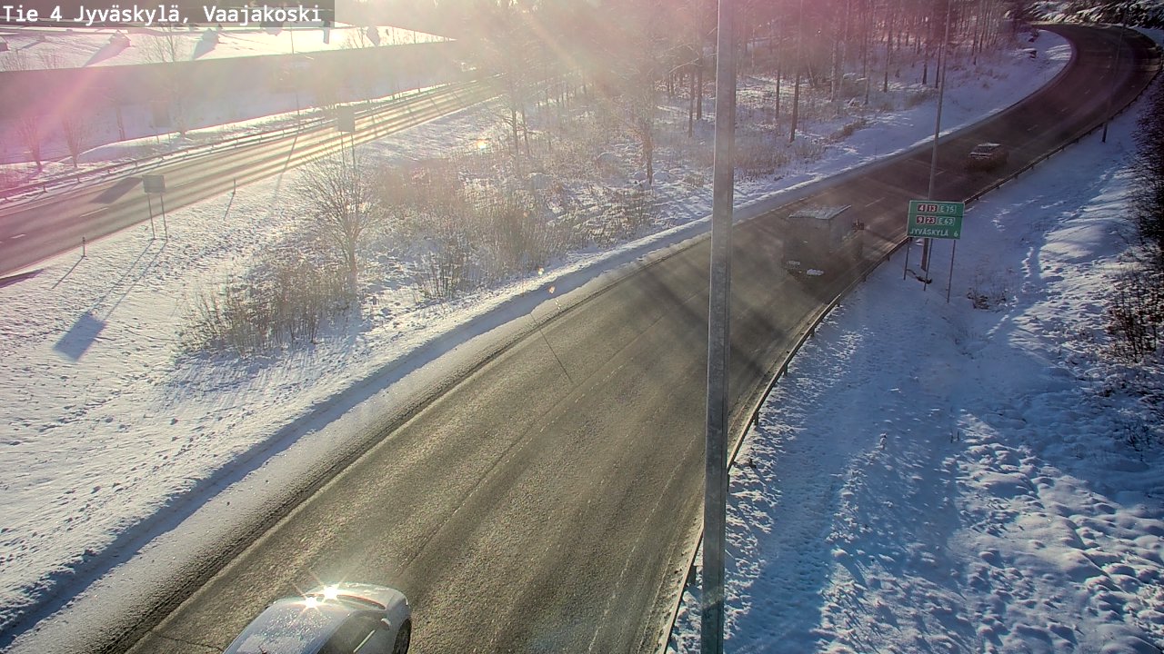 Weather Camera Image Road 4 Jyväskylä, Vaajakoski, Jyväskylä, Keski-Suomi