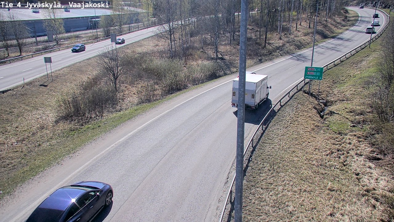 Weather Camera Image Road 4 Jyväskylä, Vaajakoski, Jyväskylä, Keski-Suomi
