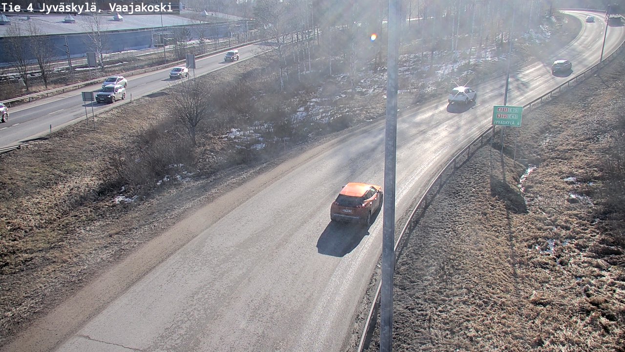Weather Camera Image Road 4 Jyväskylä, Vaajakoski, Jyväskylä, Keski-Suomi