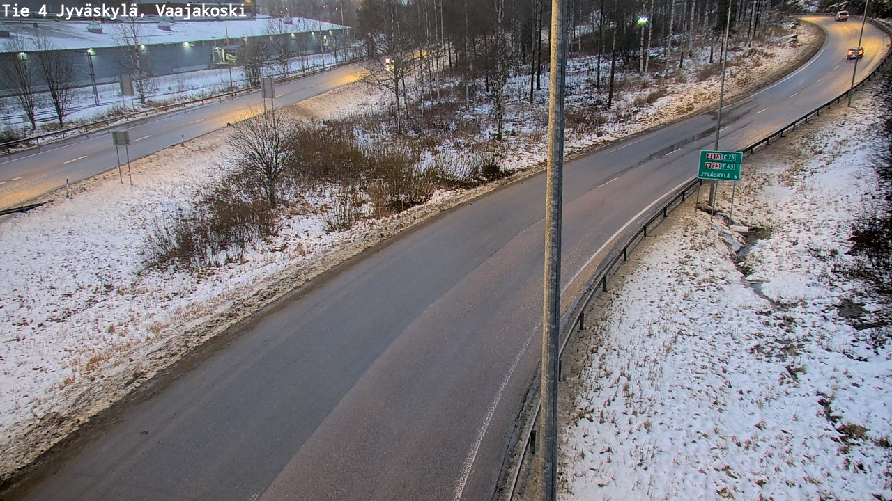 Weather Camera Image Väg 4 Jyväskylä, Vaajakoski, Jyväskylä, Keski-Suomi