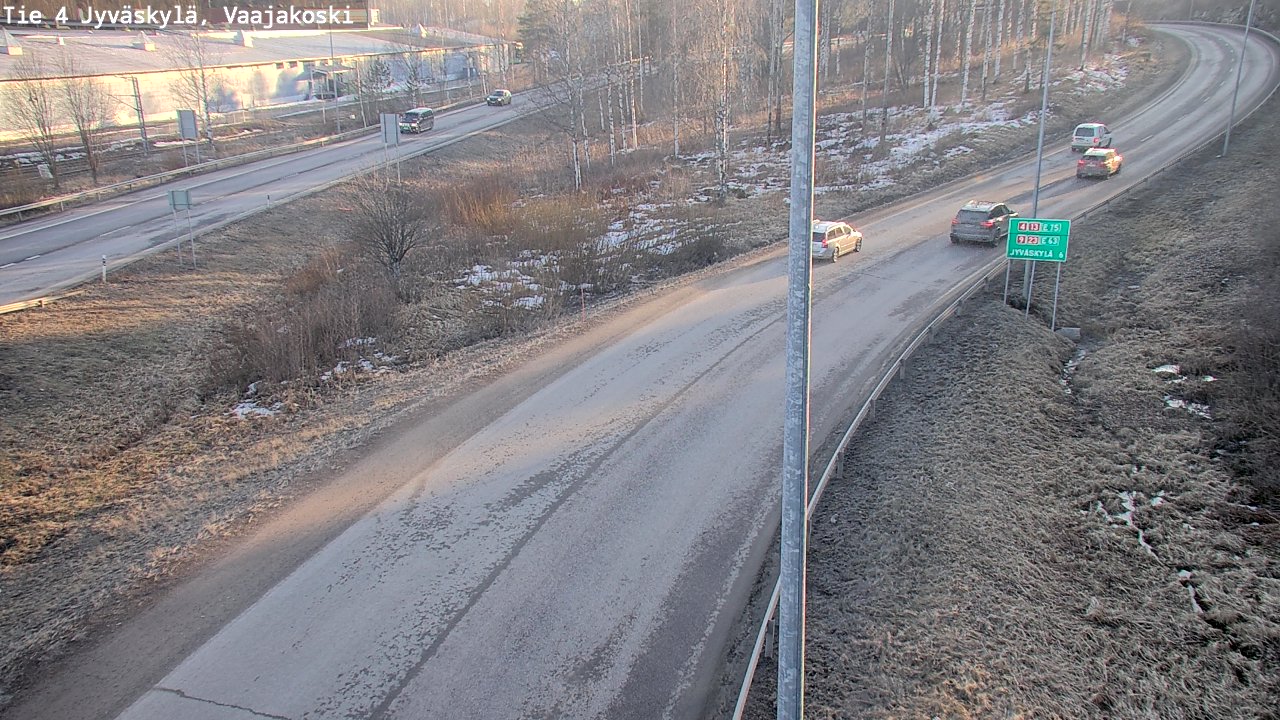 Weather Camera Image Road 4 Jyväskylä, Vaajakoski, Jyväskylä, Keski-Suomi