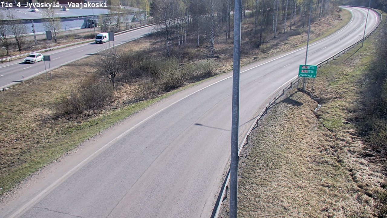 Weather Camera Image Road 4 Jyväskylä, Vaajakoski, Jyväskylä, Keski-Suomi