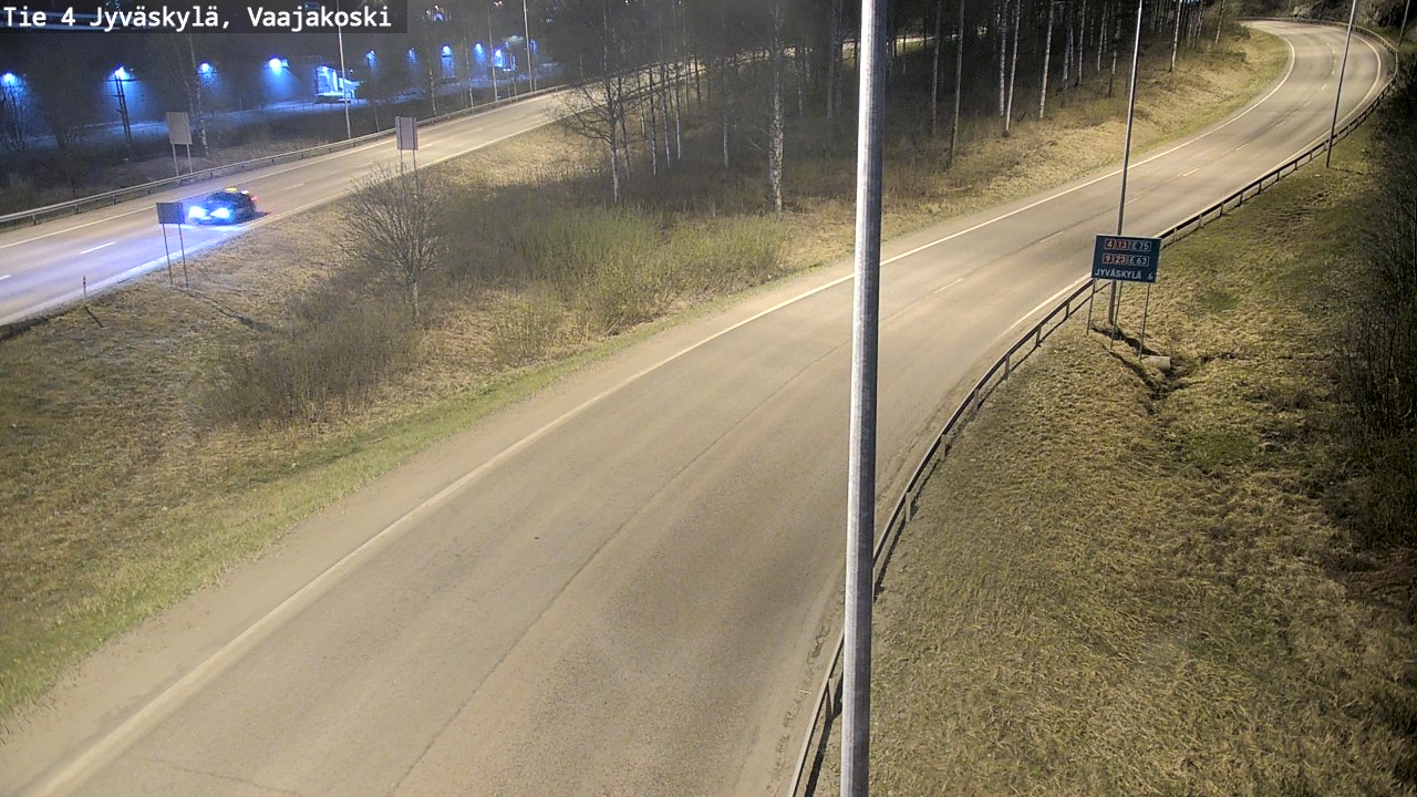 Weather Camera Image Road 4 Jyväskylä, Vaajakoski, Jyväskylä, Keski-Suomi