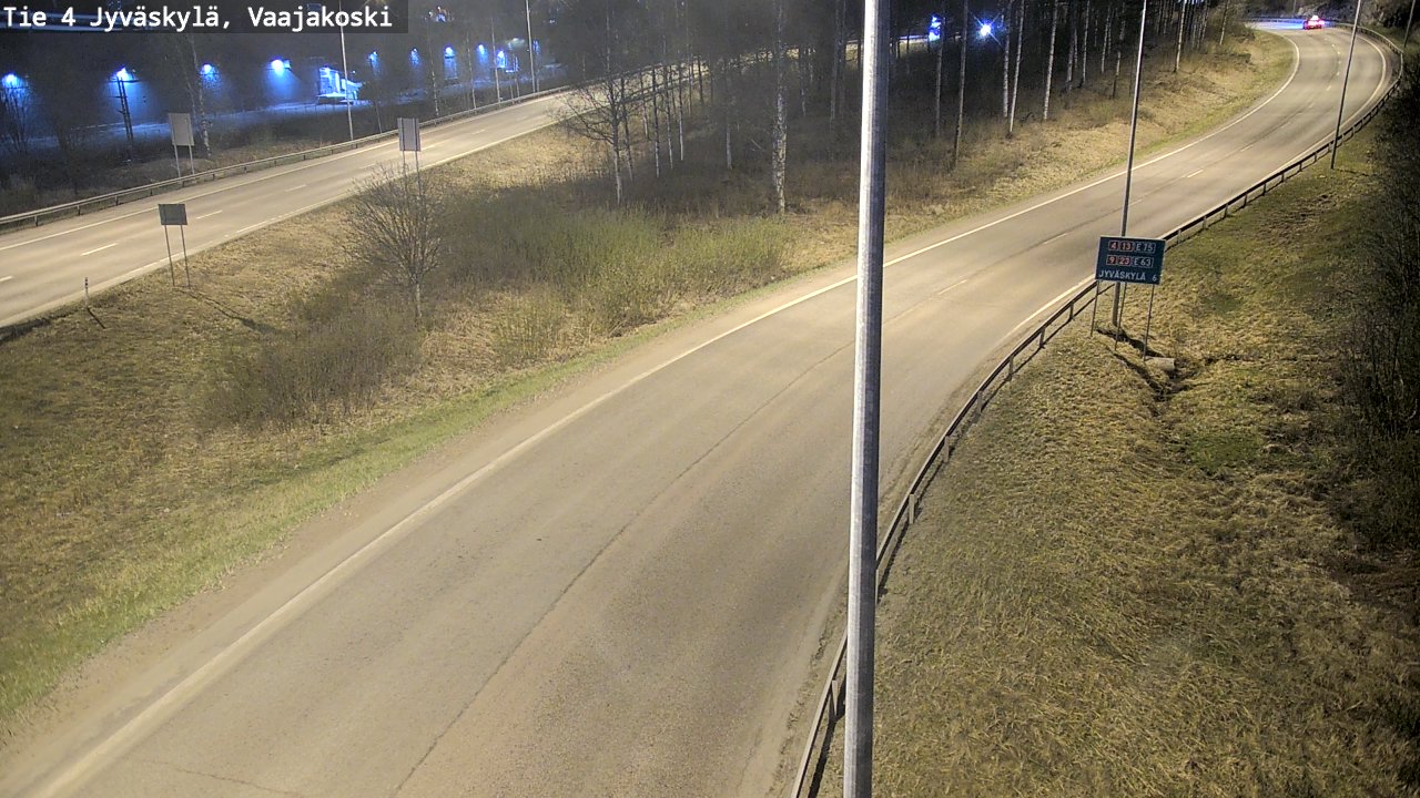 Weather Camera Image Road 4 Jyväskylä, Vaajakoski, Jyväskylä, Keski-Suomi