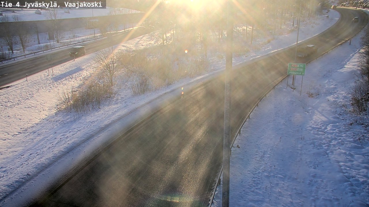 Weather Camera Image Road 4 Jyväskylä, Vaajakoski, Jyväskylä, Keski-Suomi