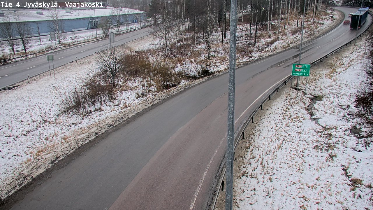 Weather Camera Image Väg 4 Jyväskylä, Vaajakoski, Jyväskylä, Keski-Suomi