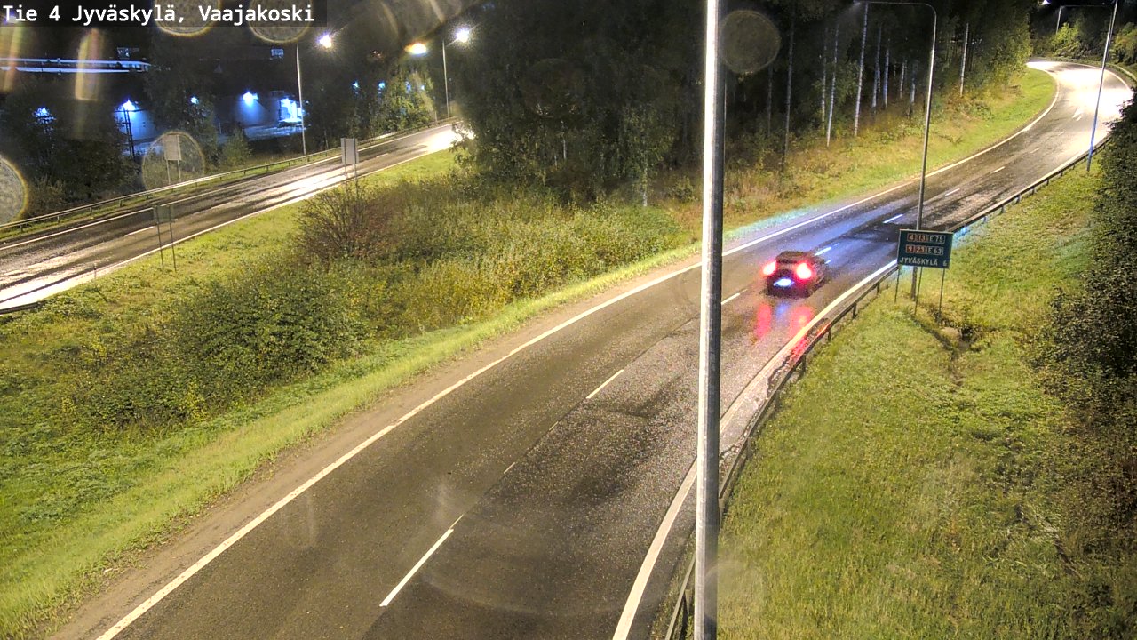 Weather Camera Image Road 4 Jyväskylä, Vaajakoski, Jyväskylä, Keski-Suomi