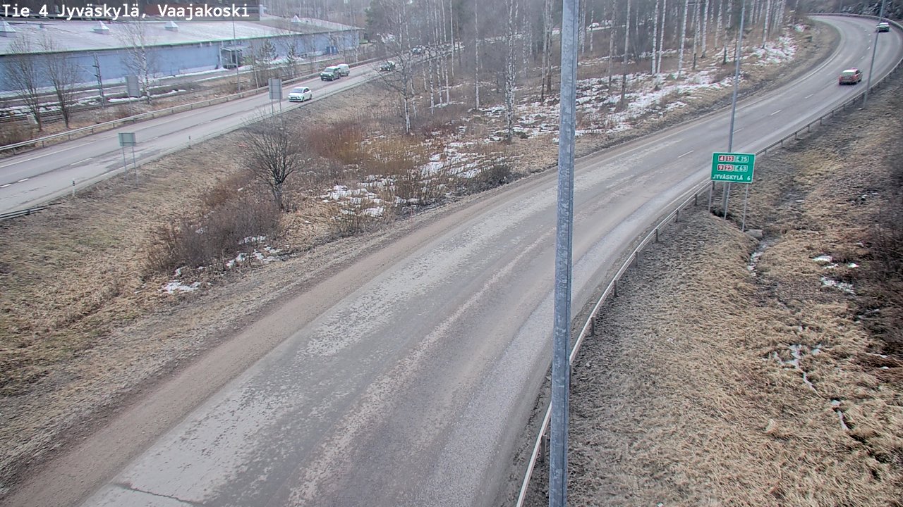 Weather Camera Image Road 4 Jyväskylä, Vaajakoski, Jyväskylä, Keski-Suomi
