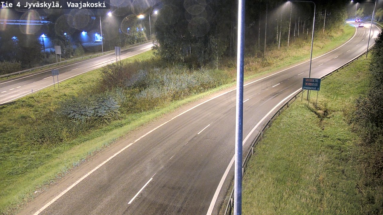 Weather Camera Image Road 4 Jyväskylä, Vaajakoski, Jyväskylä, Keski-Suomi
