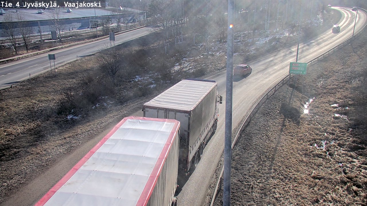 Weather Camera Image Road 4 Jyväskylä, Vaajakoski, Jyväskylä, Keski-Suomi