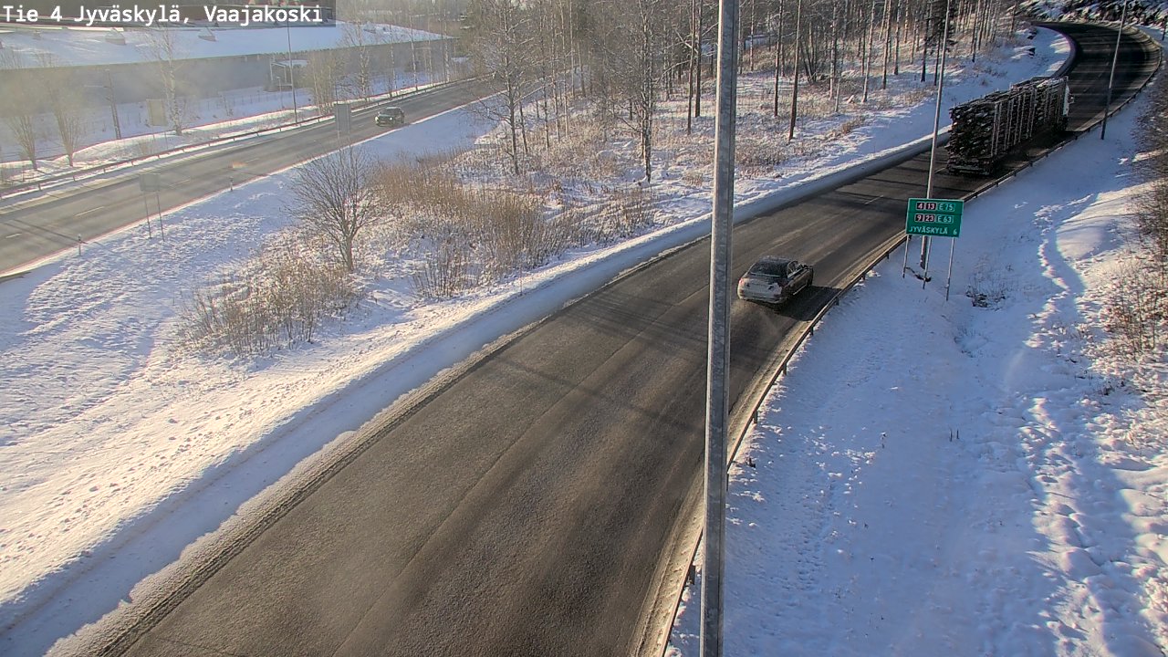 Weather Camera Image Road 4 Jyväskylä, Vaajakoski, Jyväskylä, Keski-Suomi