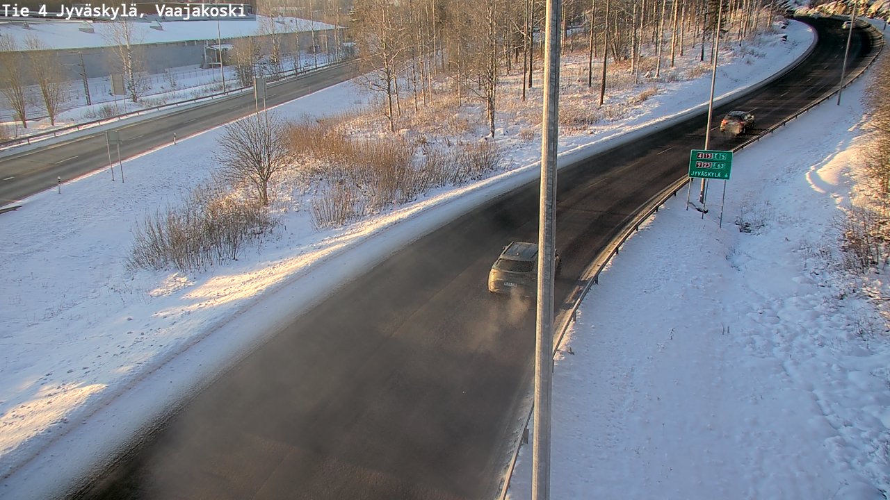 Weather Camera Image Road 4 Jyväskylä, Vaajakoski, Jyväskylä, Keski-Suomi