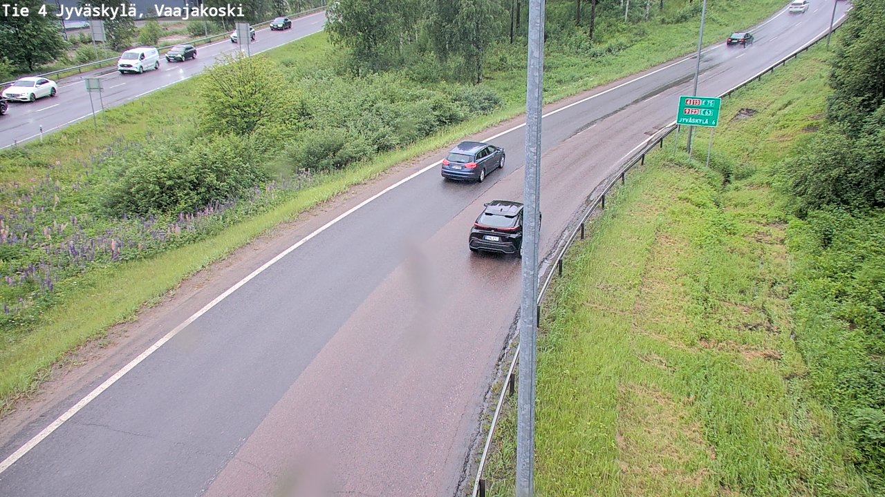 Weather Camera Image Väg 4 Jyväskylä, Vaajakoski, Jyväskylä, Keski-Suomi