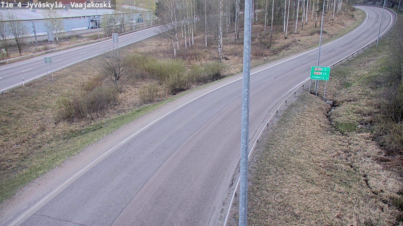 Weather Camera Image Road 4 Jyväskylä, Vaajakoski, Jyväskylä, Keski-Suomi