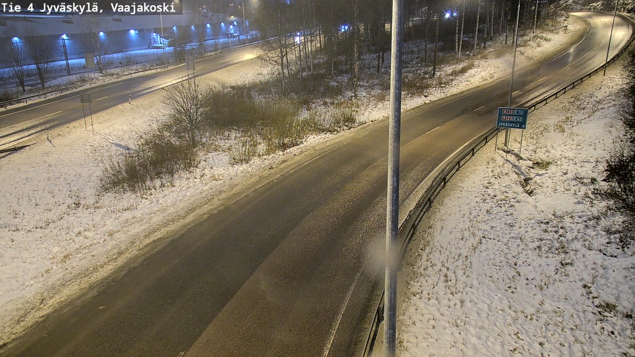 Weather Camera Image Väg 4 Jyväskylä, Vaajakoski, Jyväskylä, Keski-Suomi