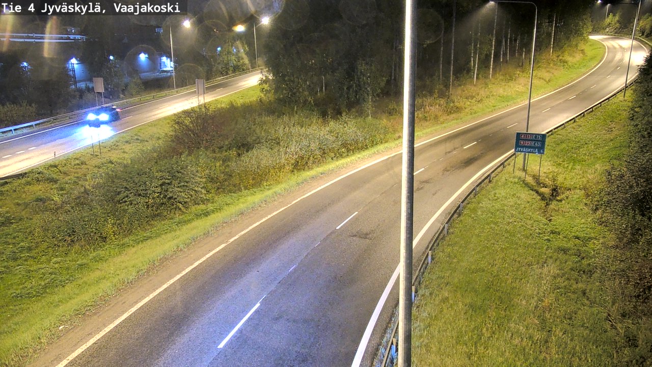 Weather Camera Image Road 4 Jyväskylä, Vaajakoski, Jyväskylä, Keski-Suomi