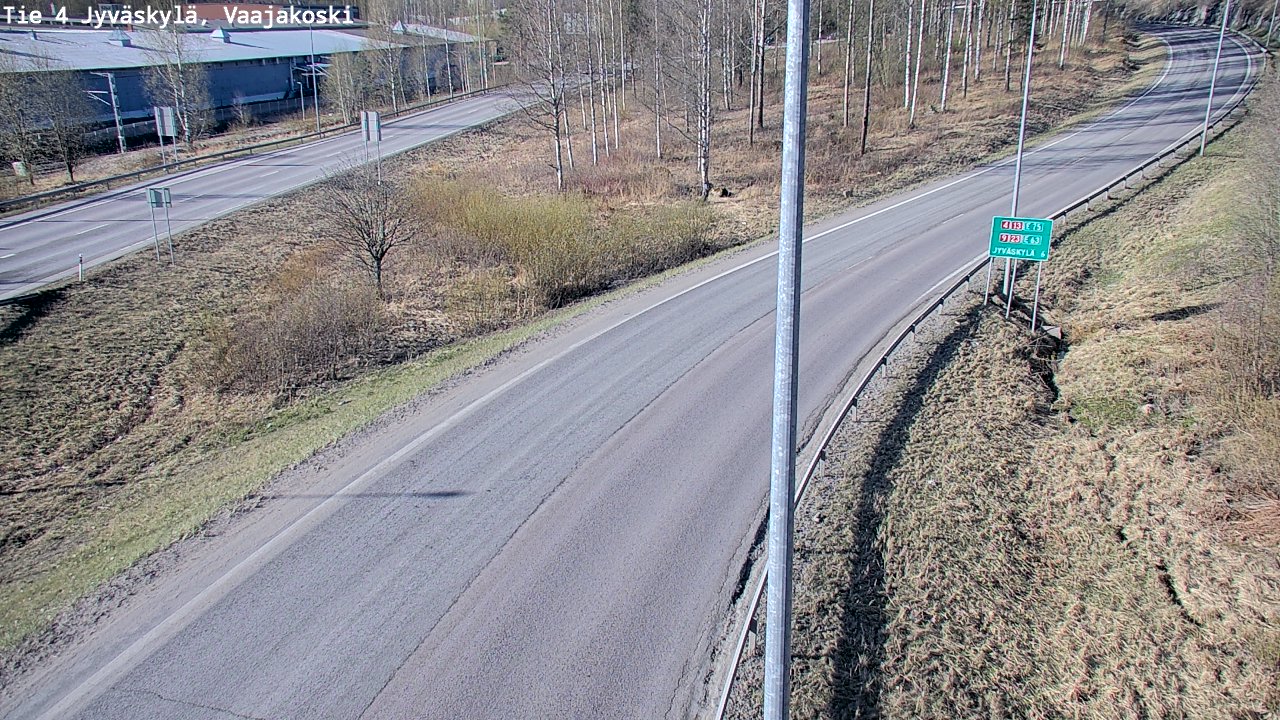 Weather Camera Image Road 4 Jyväskylä, Vaajakoski, Jyväskylä, Keski-Suomi