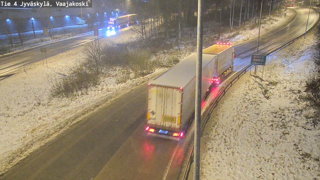 Weather Camera Image Väg 4 Jyväskylä, Vaajakoski, Jyväskylä, Keski-Suomi