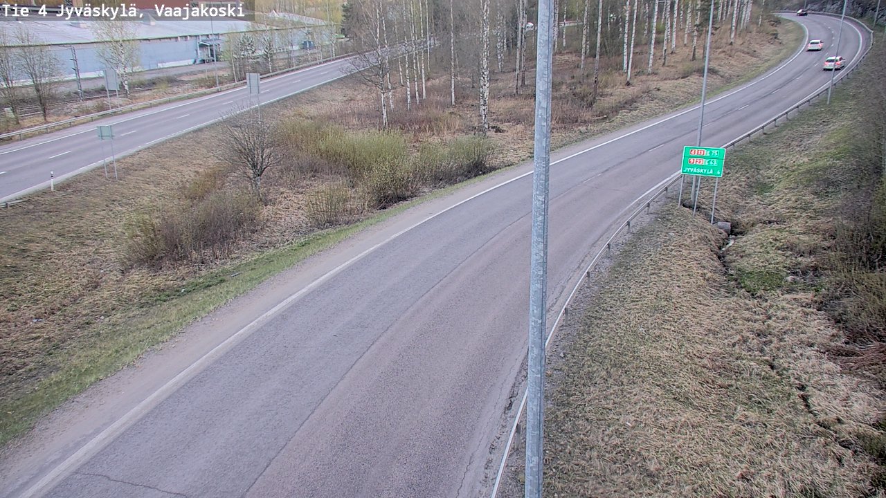 Weather Camera Image Road 4 Jyväskylä, Vaajakoski, Jyväskylä, Keski-Suomi