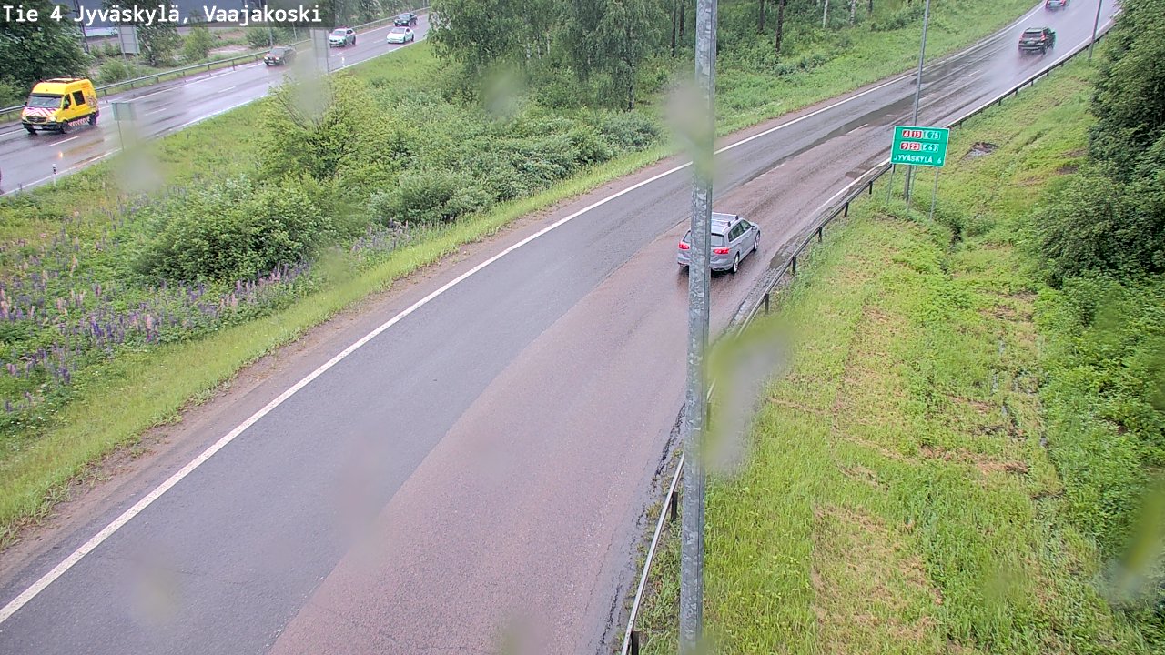 Weather Camera Image Väg 4 Jyväskylä, Vaajakoski, Jyväskylä, Keski-Suomi