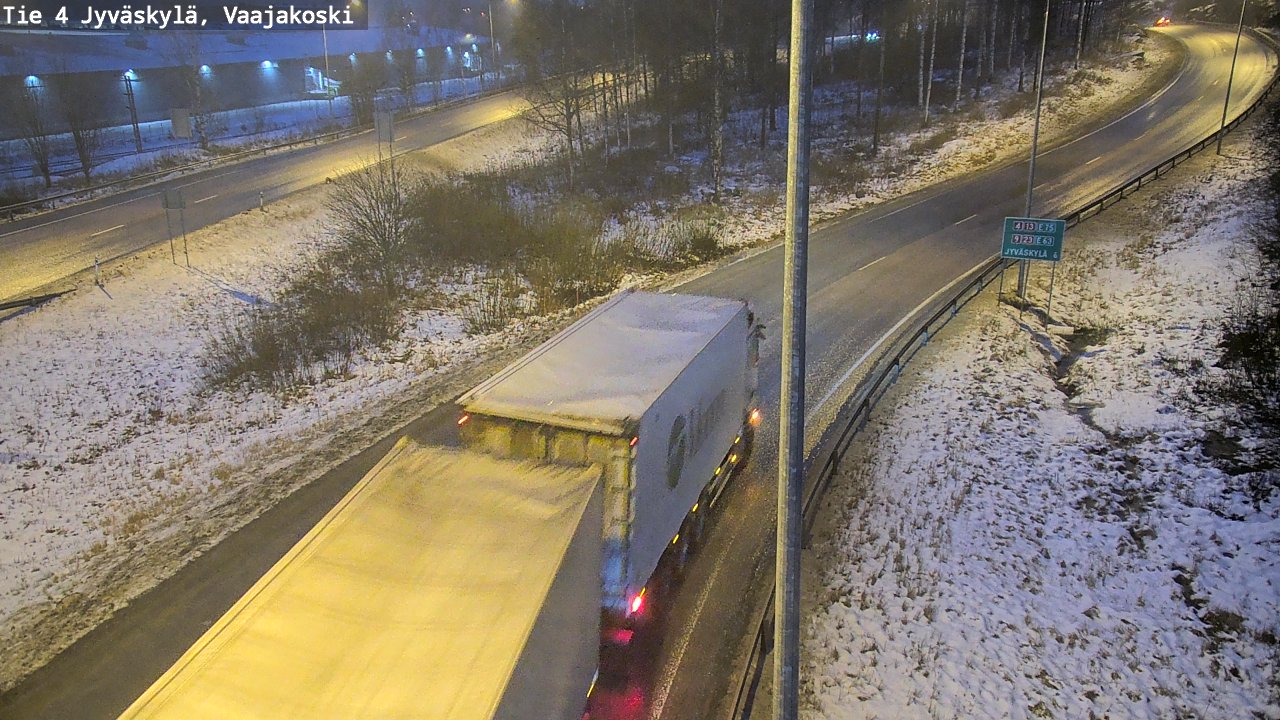 Weather Camera Image Väg 4 Jyväskylä, Vaajakoski, Jyväskylä, Keski-Suomi