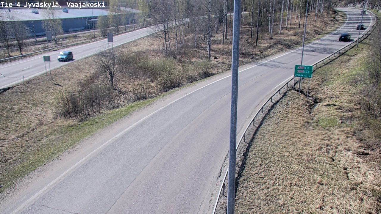 Weather Camera Image Road 4 Jyväskylä, Vaajakoski, Jyväskylä, Keski-Suomi