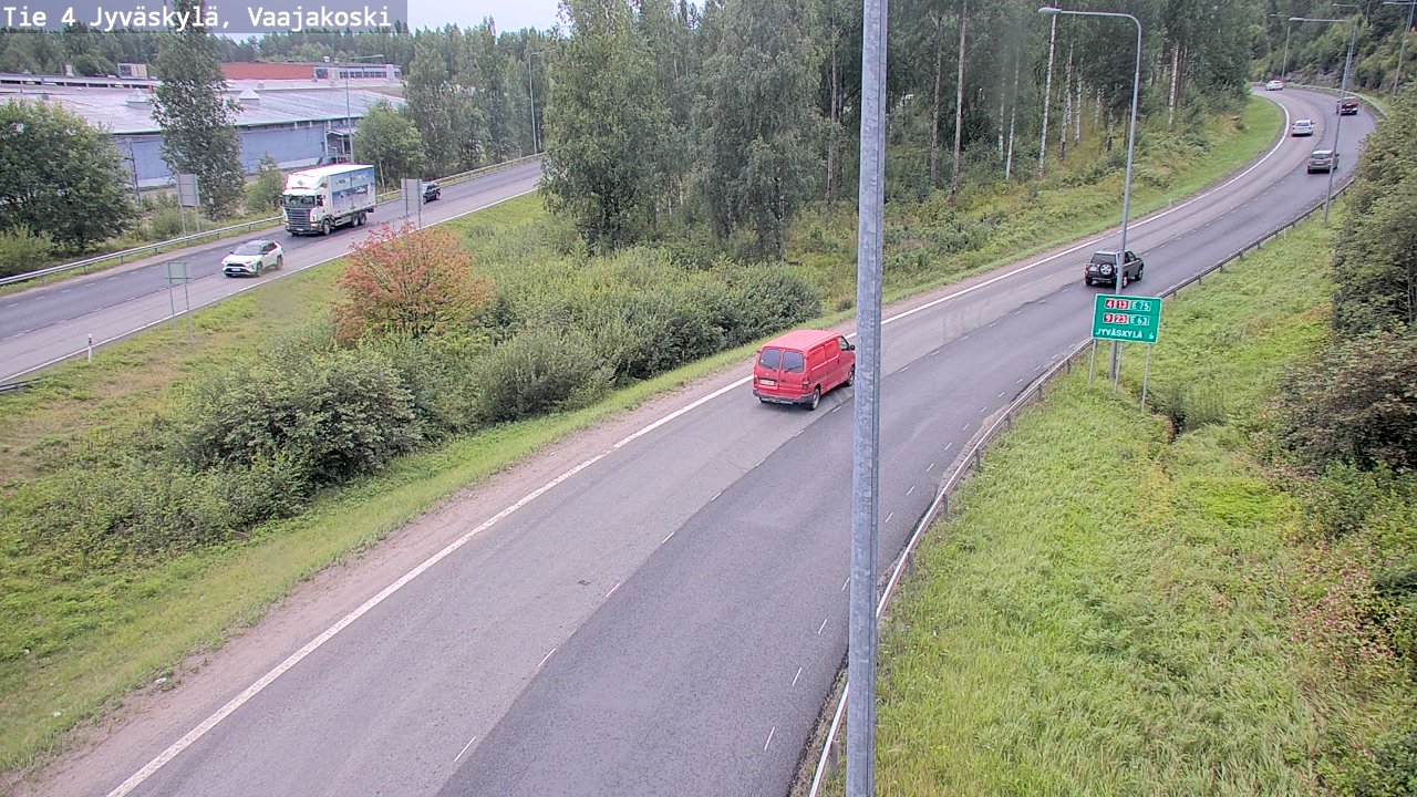 Weather Camera Image Road 4 Jyväskylä, Vaajakoski, Jyväskylä, Keski-Suomi