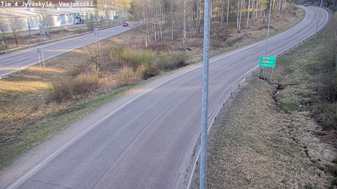 Weather Camera Image Road 4 Jyväskylä, Vaajakoski, Jyväskylä, Keski-Suomi