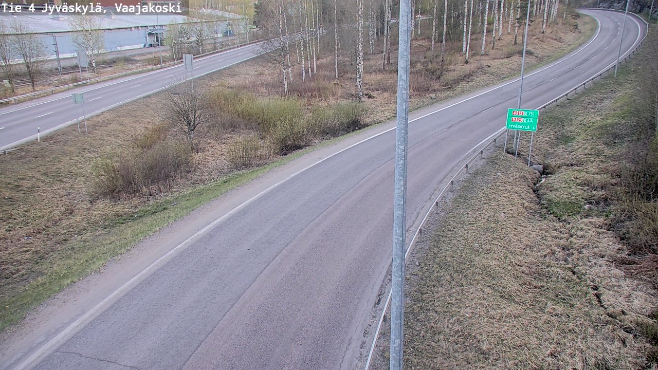Weather Camera Image Road 4 Jyväskylä, Vaajakoski, Jyväskylä, Keski-Suomi