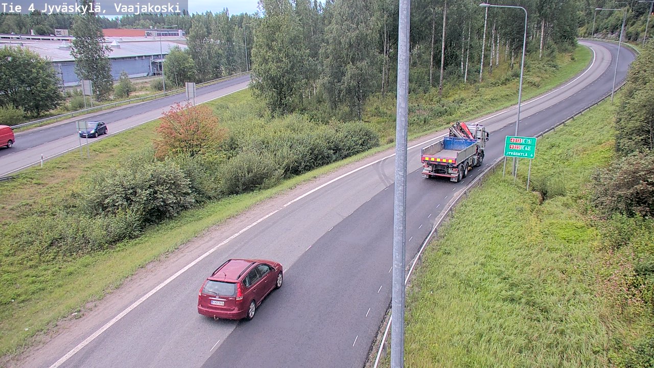 Weather Camera Image Road 4 Jyväskylä, Vaajakoski, Jyväskylä, Keski-Suomi