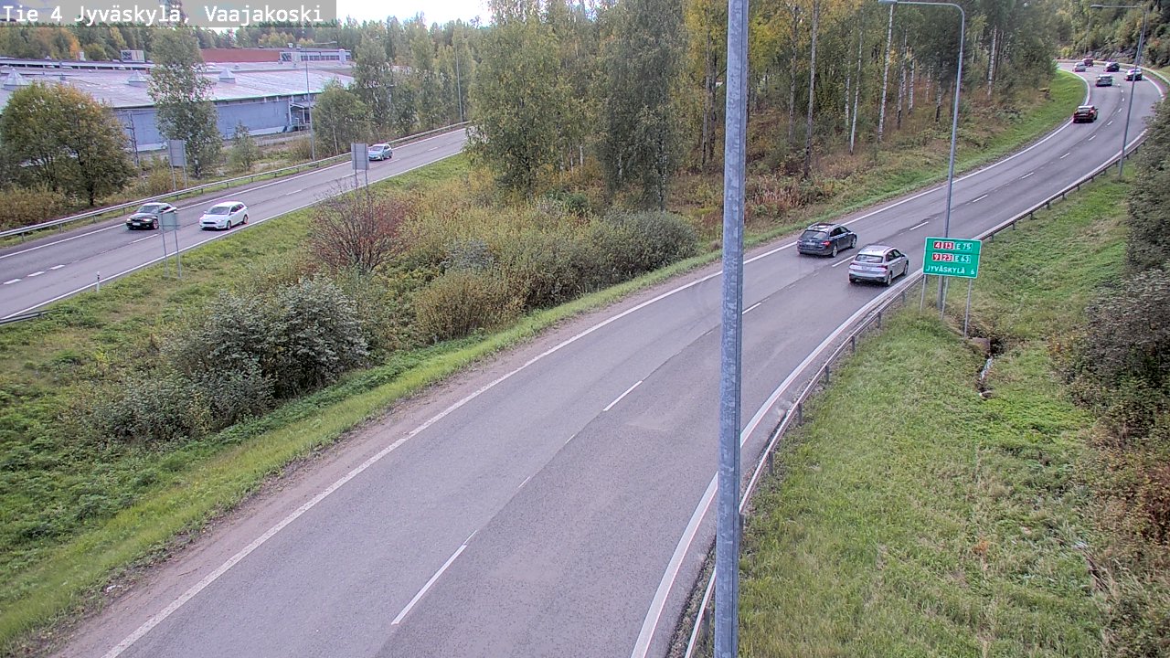 Weather Camera Image Road 4 Jyväskylä, Vaajakoski, Jyväskylä, Keski-Suomi
