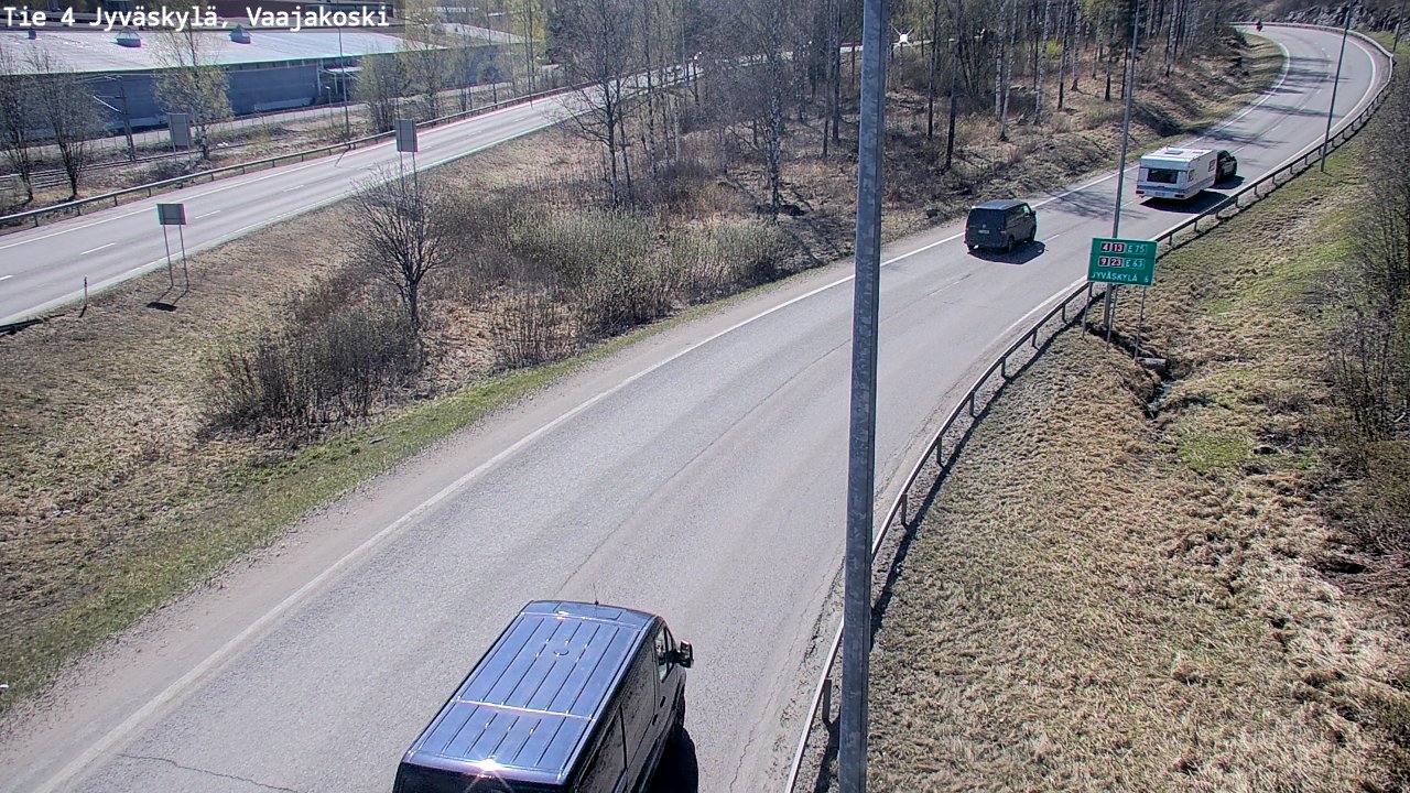 Weather Camera Image Road 4 Jyväskylä, Vaajakoski, Jyväskylä, Keski-Suomi
