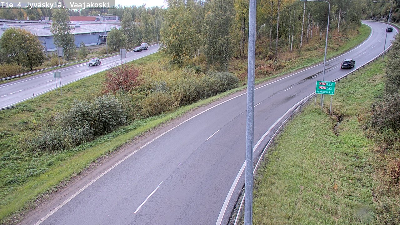 Weather Camera Image Road 4 Jyväskylä, Vaajakoski, Jyväskylä, Keski-Suomi