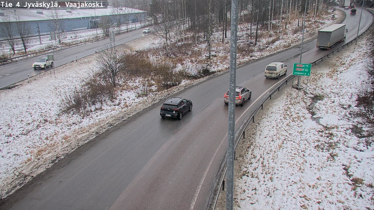 Weather Camera Image Väg 4 Jyväskylä, Vaajakoski, Jyväskylä, Keski-Suomi