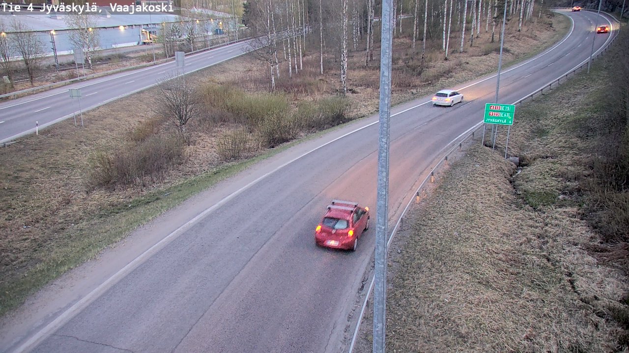 Weather Camera Image Road 4 Jyväskylä, Vaajakoski, Jyväskylä, Keski-Suomi