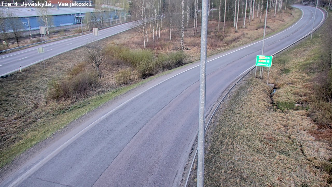 Weather Camera Image Väg 4 Jyväskylä, Vaajakoski, Jyväskylä, Keski-Suomi