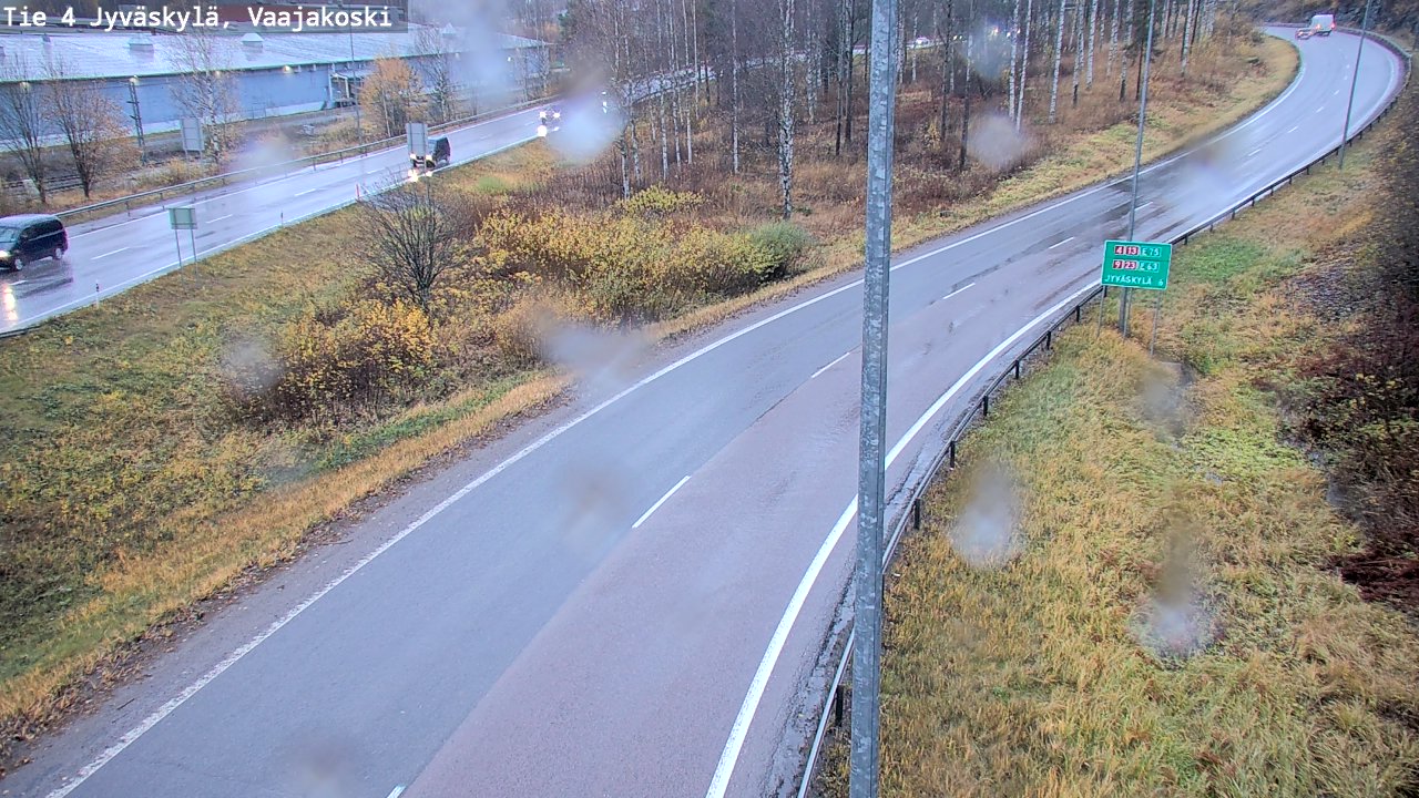 Weather Camera Image Väg 4 Jyväskylä, Vaajakoski, Jyväskylä, Keski-Suomi