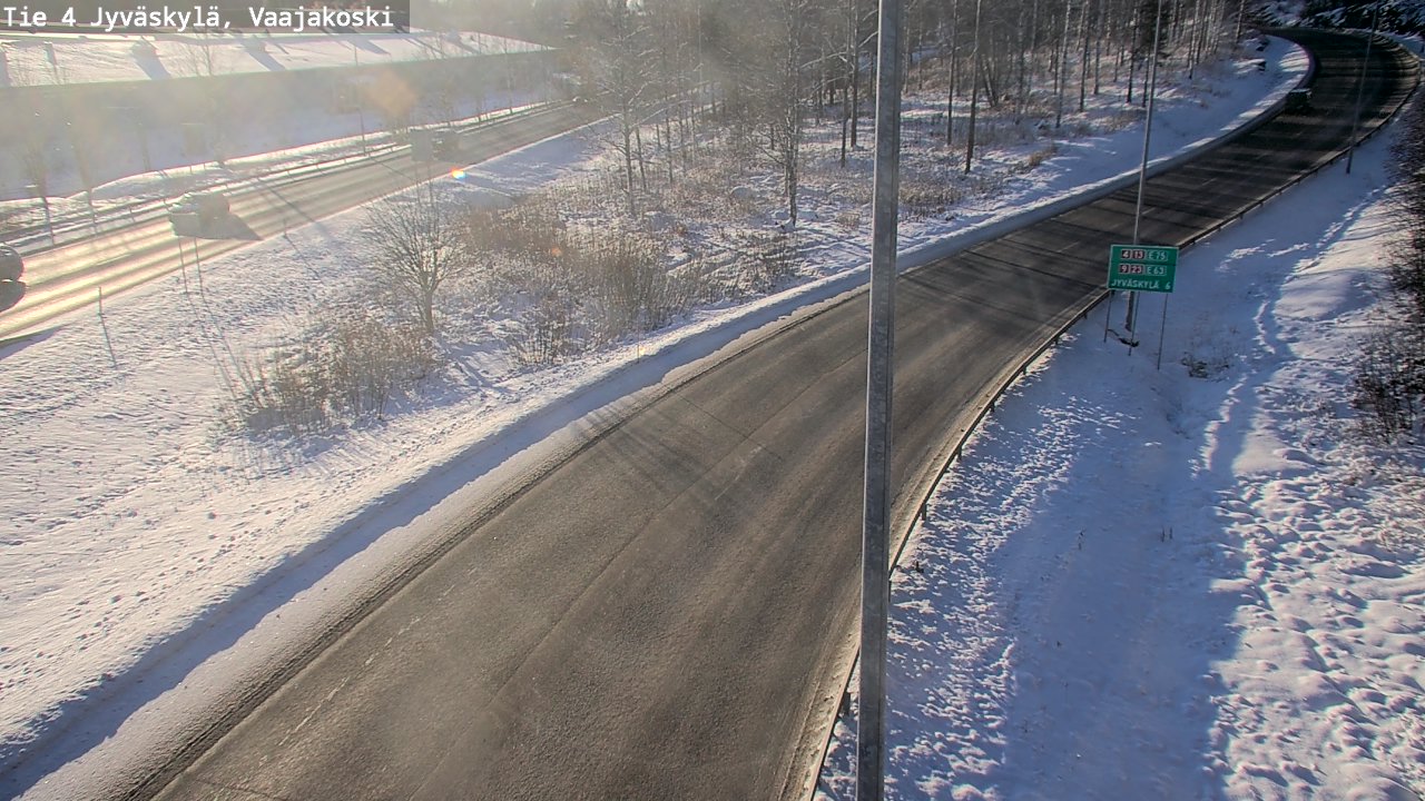 Weather Camera Image Road 4 Jyväskylä, Vaajakoski, Jyväskylä, Keski-Suomi