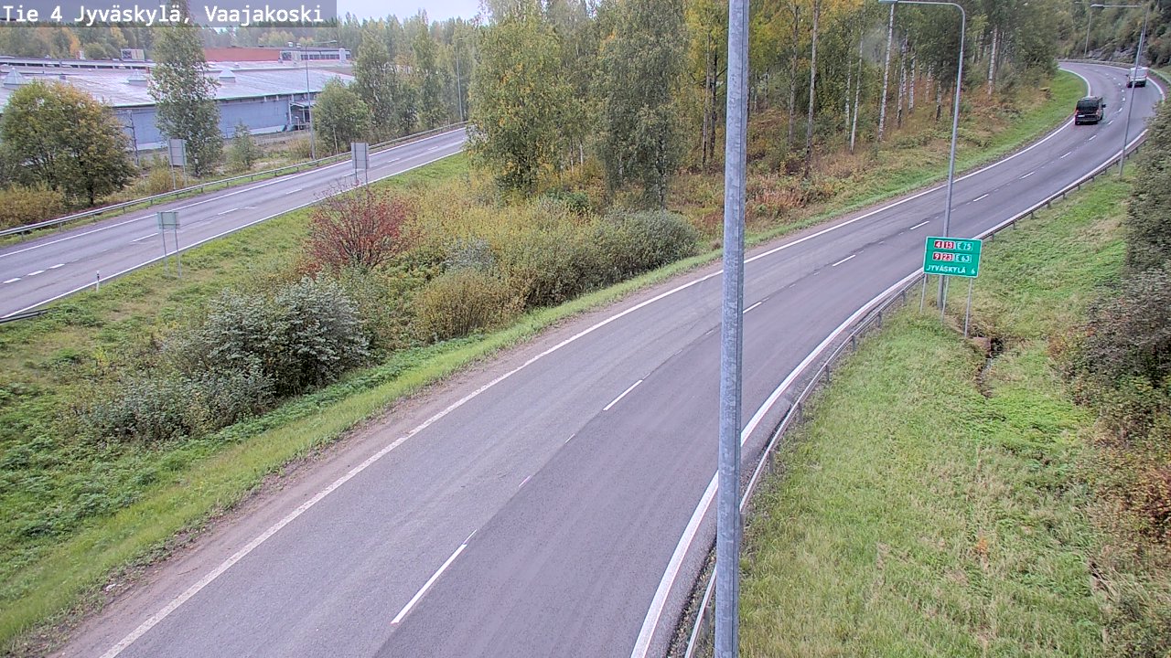 Weather Camera Image Road 4 Jyväskylä, Vaajakoski, Jyväskylä, Keski-Suomi
