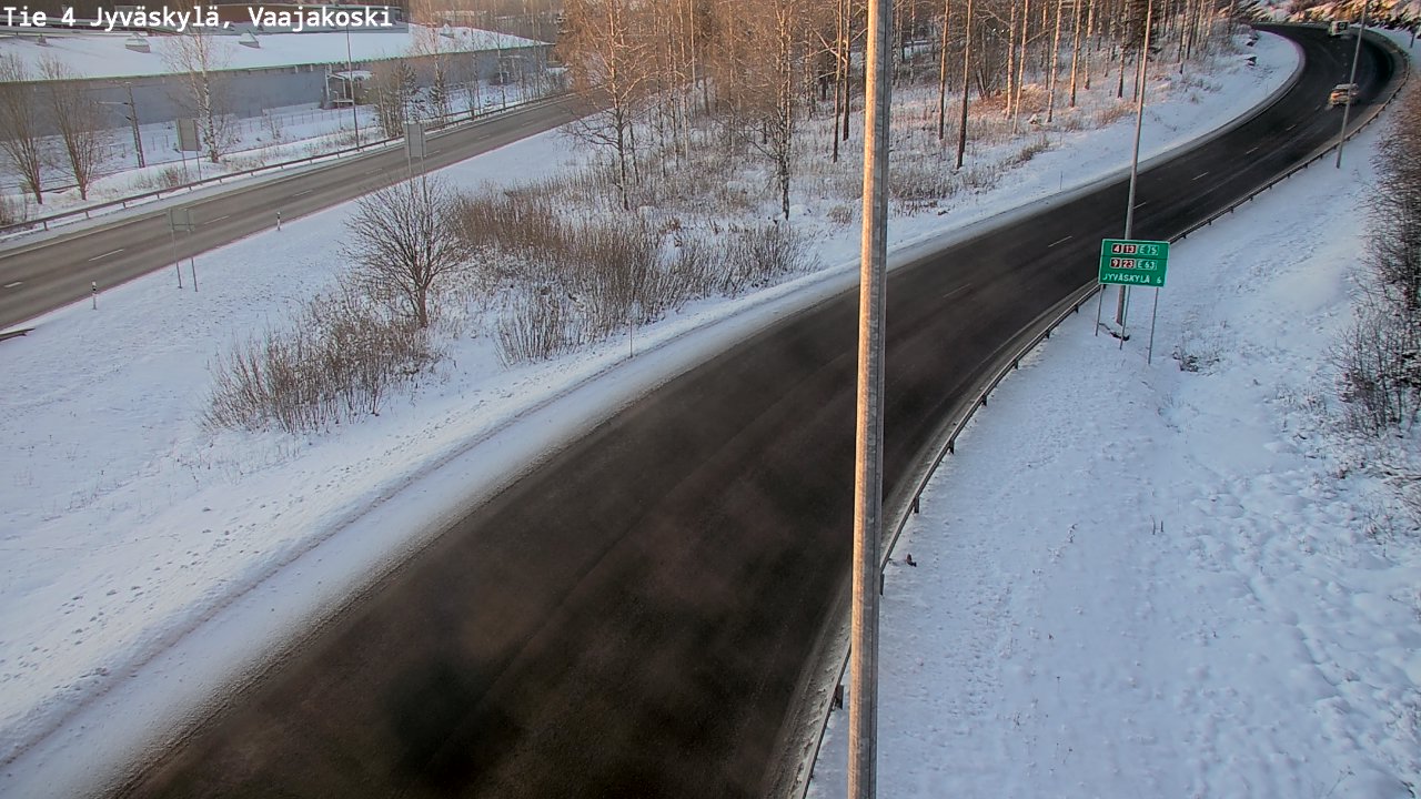 Weather Camera Image Road 4 Jyväskylä, Vaajakoski, Jyväskylä, Keski-Suomi