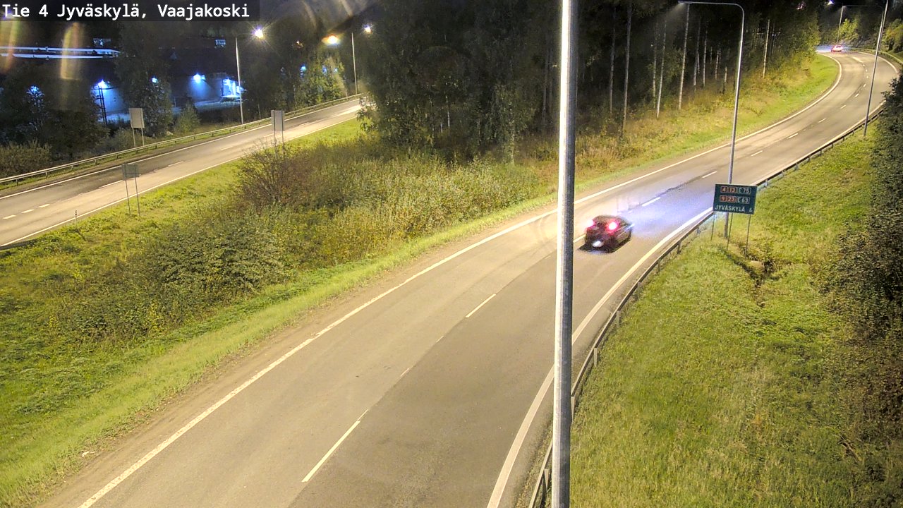 Weather Camera Image Road 4 Jyväskylä, Vaajakoski, Jyväskylä, Keski-Suomi